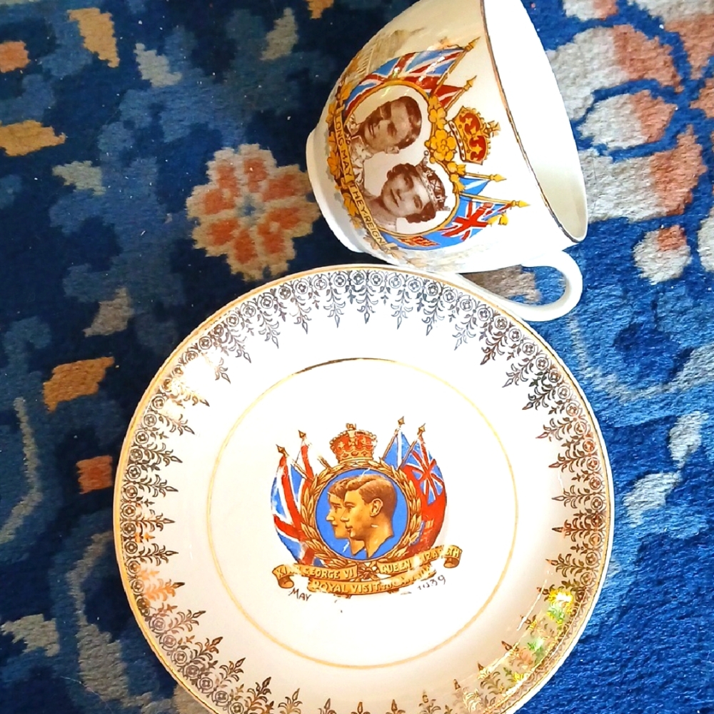 Royal Commemorative Visit To Canada 1939 Cup and Saucer Set